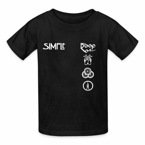 simplesymbolsvert - Heavyweight Kid's T-Shirt