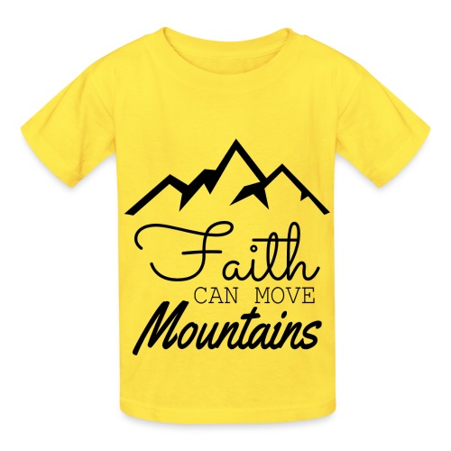 Faith Can Move Mountains - Hanes Youth T-Shirt