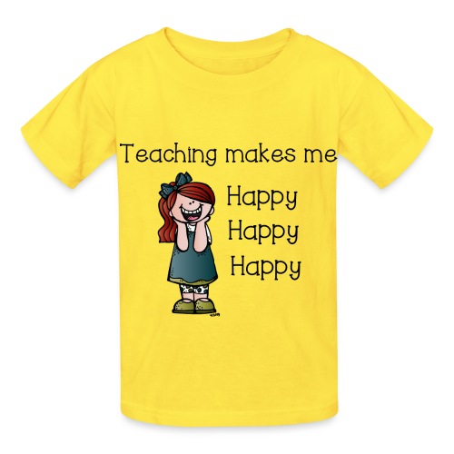 happy - Hanes Youth T-Shirt