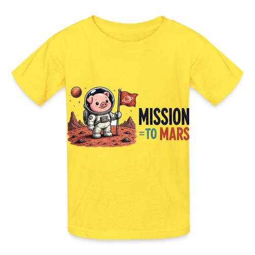 Mission To Mars Space Pig - Heavyweight Kid's T-Shirt