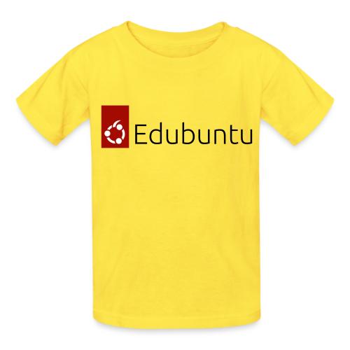 Edubuntu Logo 2023 - Black - Heavyweight Kid's T-Shirt