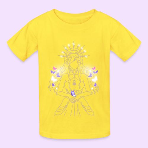 Ancient Butterfly Goddess - Fairytale Design - Heavyweight Kid's T-Shirt