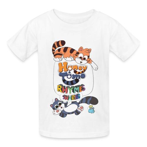 Honey and Tomo Rhymes Sharing - Heavyweight Kid's T-Shirt