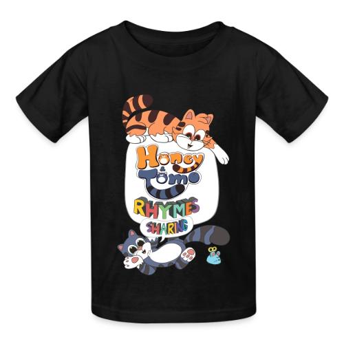 Honey and Tomo Rhymes Sharing - Heavyweight Kid's T-Shirt