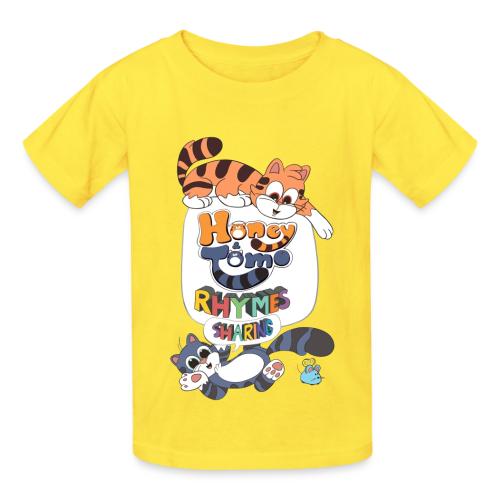 Honey and Tomo Rhymes Sharing - Heavyweight Kid's T-Shirt