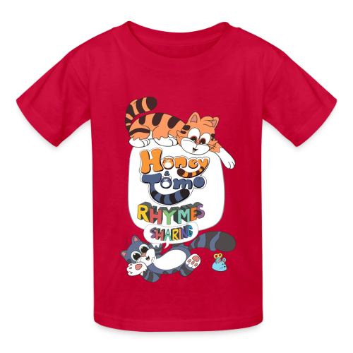 Honey and Tomo Rhymes Sharing - Heavyweight Kid's T-Shirt