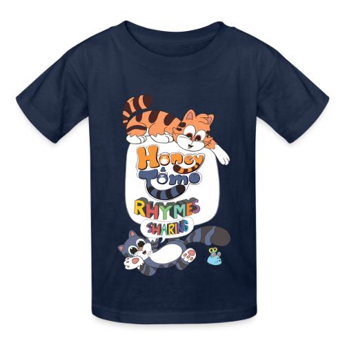 Honey and Tomo Rhymes Sharing - Heavyweight Kid's T-Shirt