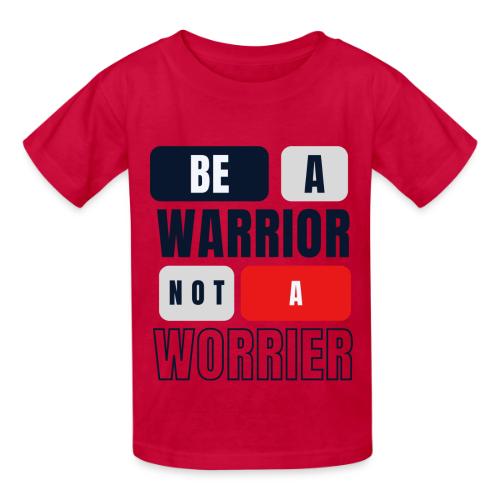Be A Warrior Not A Worrier - Heavyweight Kid's T-Shirt