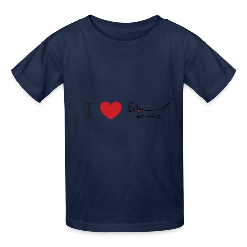 I love Dachshund - Hanes Youth T-Shirt
