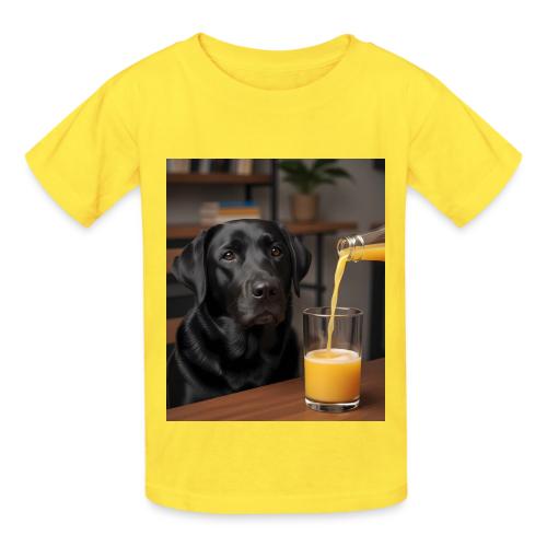 Golden Retriever Chill Juice Vibes - Heavyweight Kid's T-Shirt
