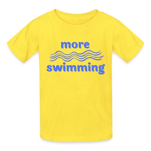 More Swimming - Heavyweight Kid's T-Shirt