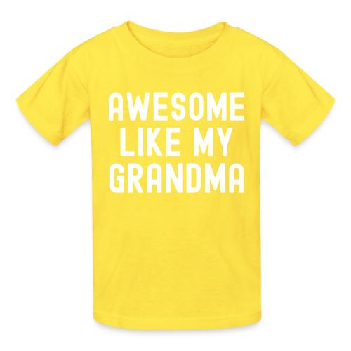 AWESOME LIKE MY GRANDMA - Heavyweight Kid's T-Shirt