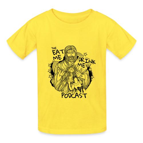 Eat Me Drink Me Podcast revamped logo - Heavyweight Kid's T-Shirt