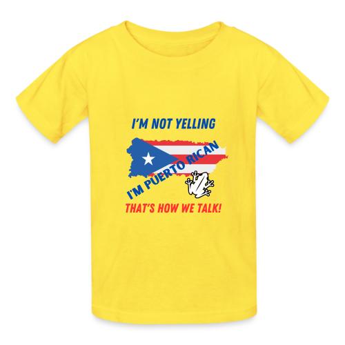 Not Yelling Tshirt - Heavyweight Kid's T-Shirt