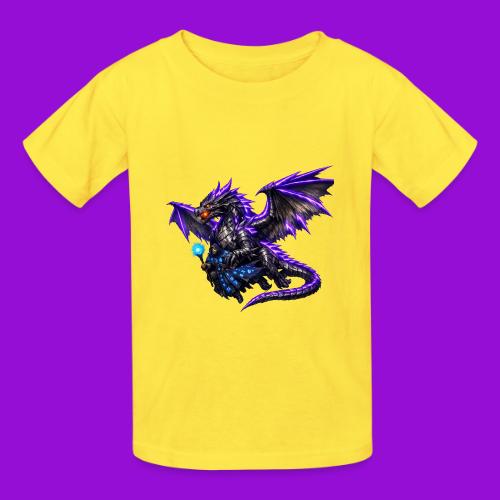 Neon Dragon and Battle Mage - Heavyweight Kid's T-Shirt