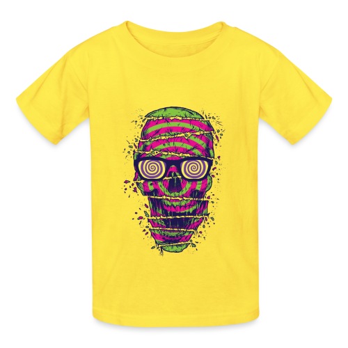Illusion_Skull - Hanes Youth T-Shirt
