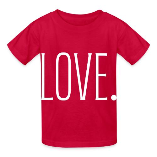 Smoon City_Just Text 6 Love Thin White - Heavyweight Kid's T-Shirt
