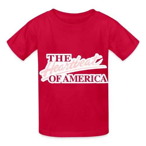 The Heartbeat of America - Heavyweight Kid's T-Shirt