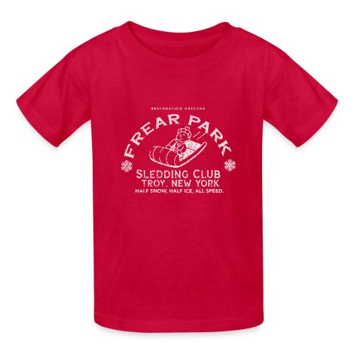 RO Frear Park Sledding Club Distressed Light - Heavyweight Kid's T-Shirt