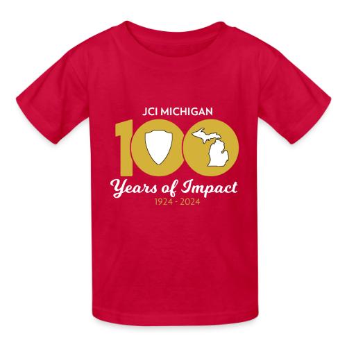 100 Years of JCI Michigan - Heavyweight Kid's T-Shirt