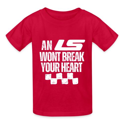 AN LS WONT BREAK YOUR HEART - Heavyweight Kid's T-Shirt