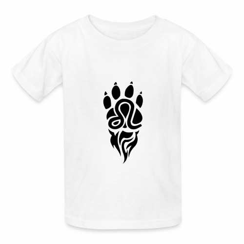 Black Leo Zodiac Sign - Hanes Youth T-Shirt