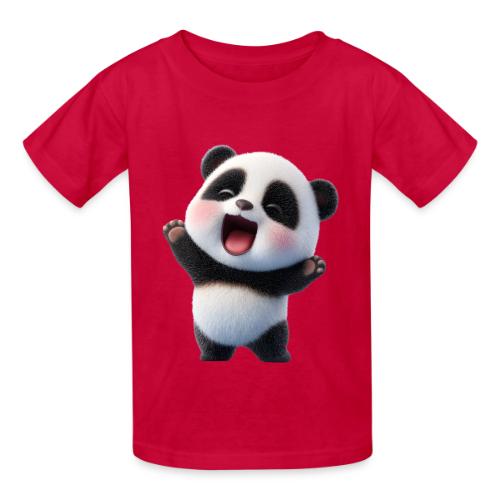 Happy Baby Panda Standing - Heavyweight Kid's T-Shirt