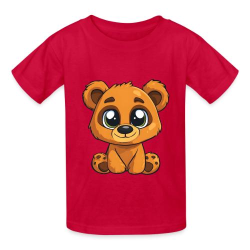 Smiling Sitting Baby Bear - Heavyweight Kid's T-Shirt