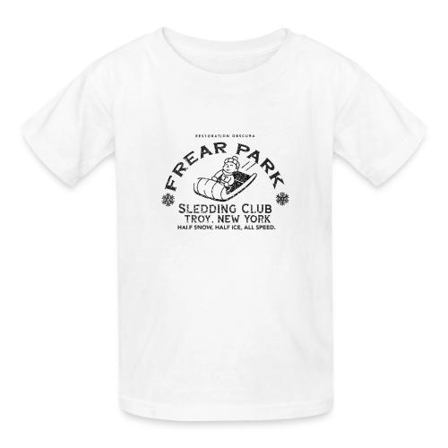 RO Frear Park Sledding Club Distressed Dark - Heavyweight Kid's T-Shirt