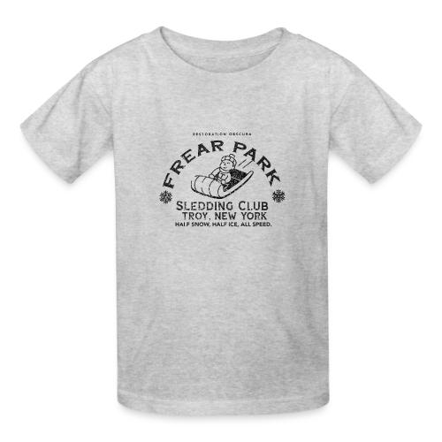 RO Frear Park Sledding Club Distressed Dark - Heavyweight Kid's T-Shirt