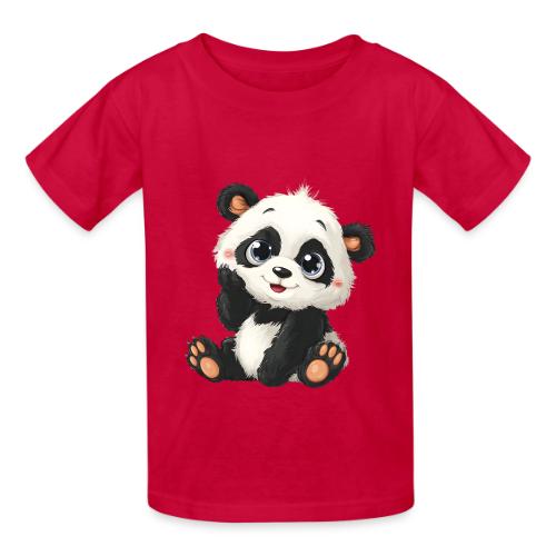 Blushing Baby Panda - Heavyweight Kid's T-Shirt