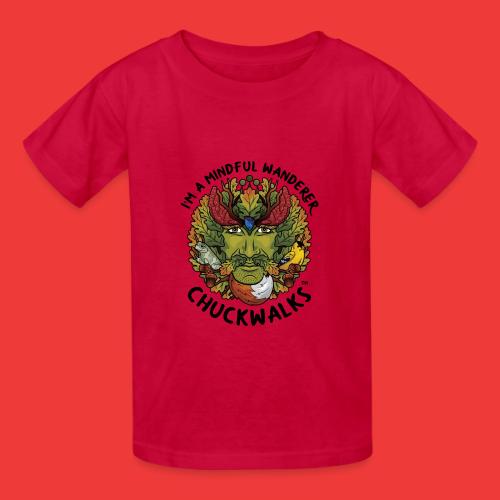 I'm A Mindful Wanderer -black text for light items - Heavyweight Kid's T-Shirt