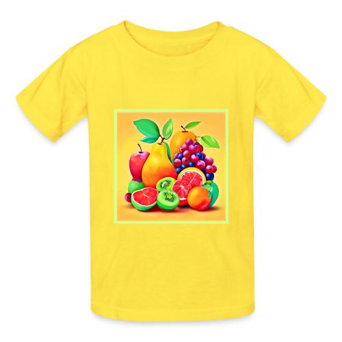 Colorful Fruit Medley - Heavyweight Kid's T-Shirt