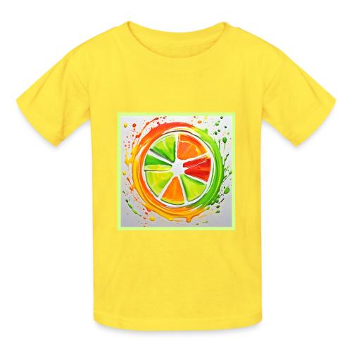 Citrus Splash Design - Heavyweight Kid's T-Shirt