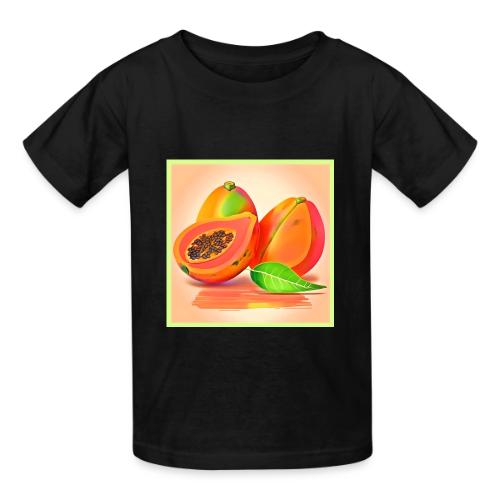 Sliced Papaya Freshness - Heavyweight Kid's T-Shirt