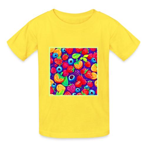 Citrus & Berries Burst - Heavyweight Kid's T-Shirt