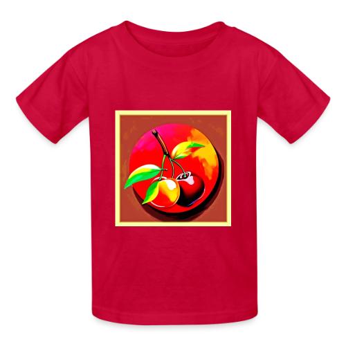 Vibrant Cherry Duo - Heavyweight Kid's T-Shirt