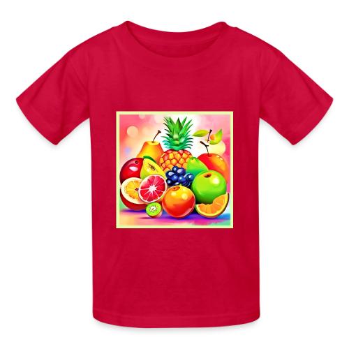 Tropical Fruit Assortment - Heavyweight Kid's T-Shirt