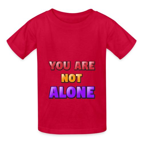 You Are Not Alone – Inspirational Word Art - Heavyweight Kid's T-Shirt