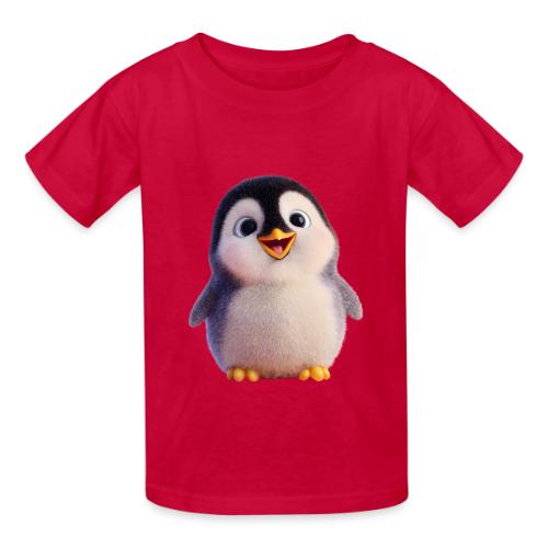 Joyful Baby Penguin - Heavyweight Kid's T-Shirt