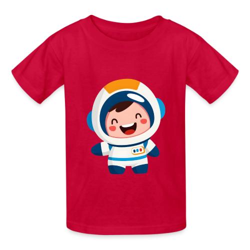 Joyful Baby Astronaut - Heavyweight Kid's T-Shirt