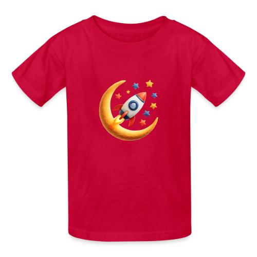 Rocket Among the Stars - Heavyweight Kid's T-Shirt