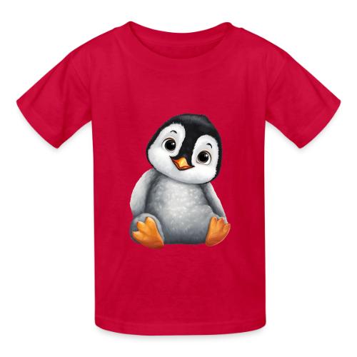 Innocent Penguin Sitting - Heavyweight Kid's T-Shirt