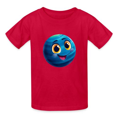 Smiling Blue Planet - Heavyweight Kid's T-Shirt