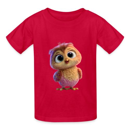 Adorable Baby Owl with Big Eyes - Heavyweight Kid's T-Shirt
