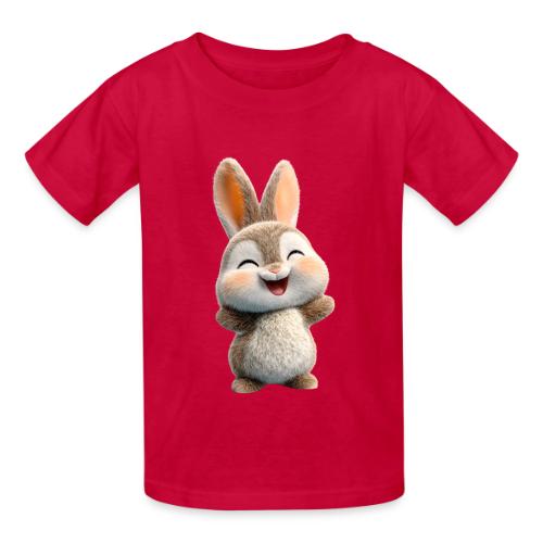 Joyful Baby Rabbit - Heavyweight Kid's T-Shirt