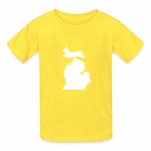 Corgi Bark Michigan - Hanes Youth T-Shirt
