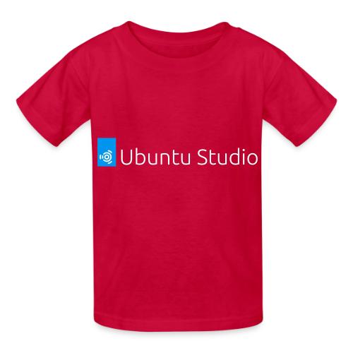 Ubuntu Studio Logo 2022 - White - Heavyweight Kid's T-Shirt