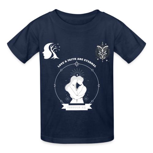 Love & Faith - Heavyweight Kid's T-Shirt