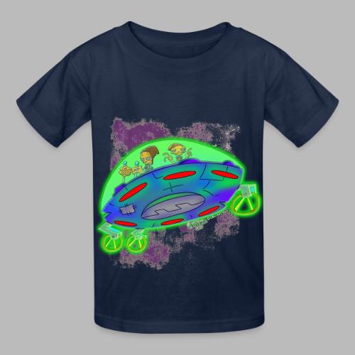 Ongher's UFO Flying Saucer - Heavyweight Kid's T-Shirt